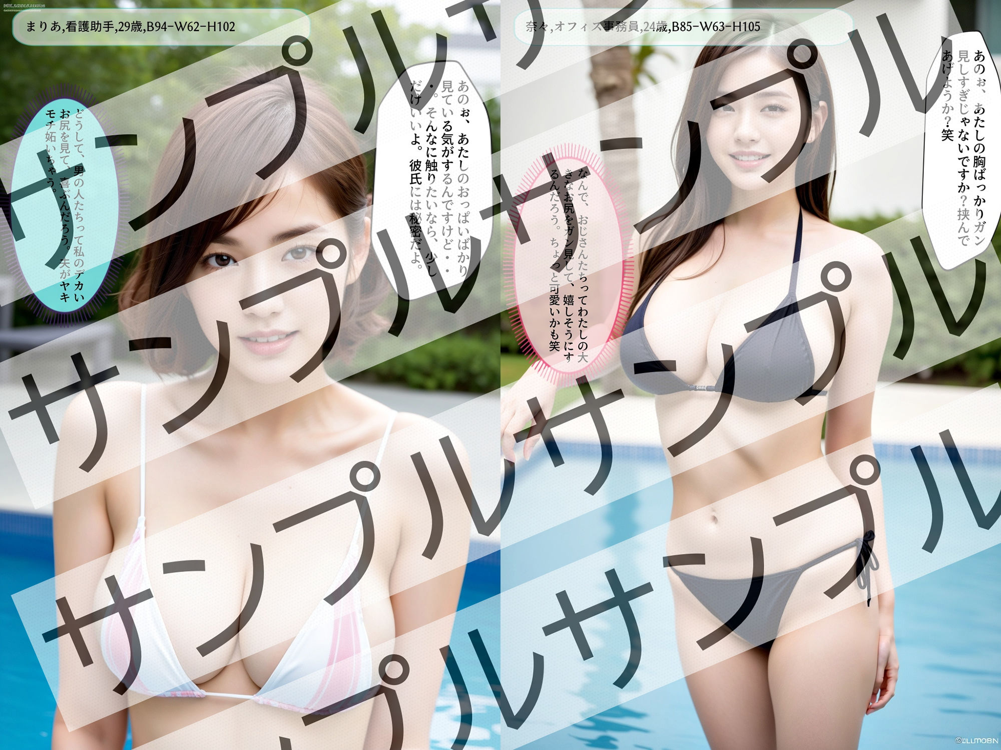 d_332172【同人誌価格比較】豊満美女のムチムチビキニ vol.2