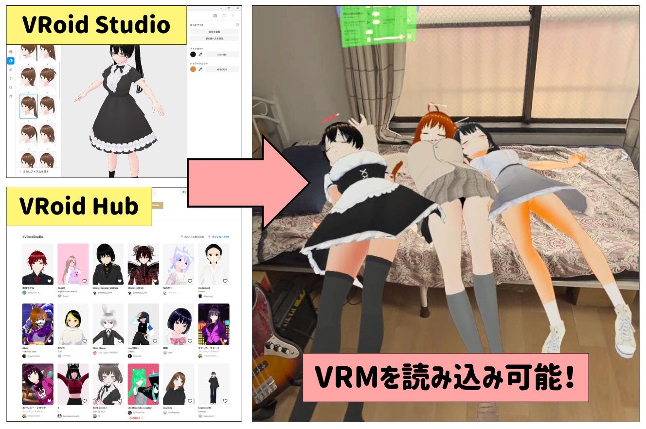 d_389497【同人誌価格比較】【VR】VRoidといっしょ〜自作のキャラがあなたのお部屋に出現！〜