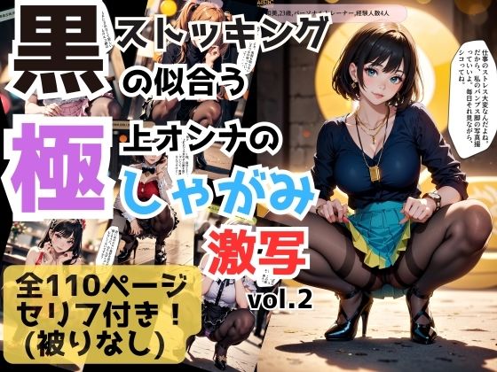 d_428910【同人誌価格比較】黒ストッキングの似合う極上オンナのしゃがみポーズ激写 vol.2