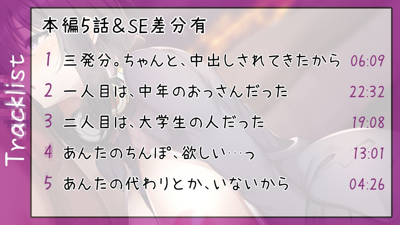 d_435439【同人誌価格比較】あんたがいちばんだった【バイノーラル純愛寝取らせ】